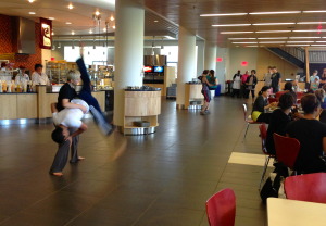 We even dance in the Commons! Bridgman and Packer's modern repertory class surprised us today with a performance during lunch.