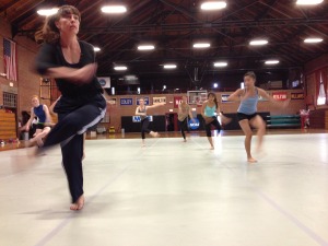 Kendra Portier in motion.