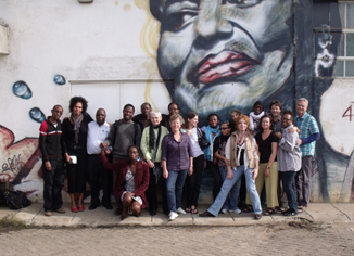 Africa Consortium partners and artists in Nairobi